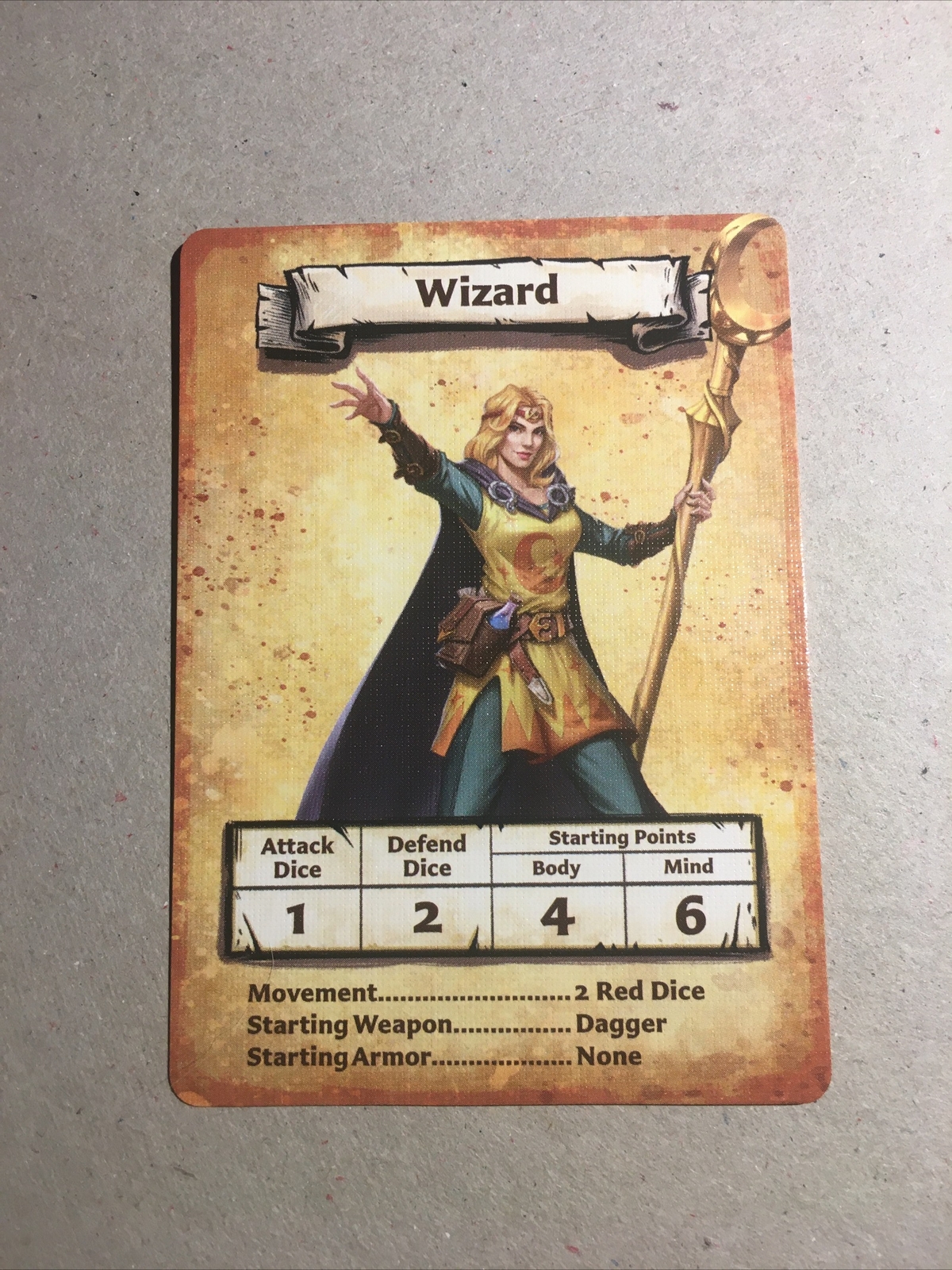 2021 HeroQuest Avalon Hill Heroic tier Wizard hero & card eBay