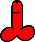 x40 30mm Red Vinyl Penis Stickers LGBT funny humour adult bridal hen night LGBT