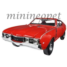 WELLY 1968 OLDSMOBILE 442 1/24 DIECAST MODEL CAR RED 24024