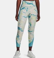 UNDER ARMOUR Women's Heat Gear No-Slip Waistband Ankle Leggings NWT LARGE-SHORT