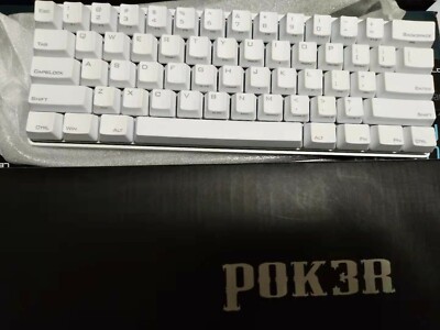 Poker Pok3r 60 Keyboard Cherry Clear Anodized Cnc Aluminum Case Taiwan Made Ebay