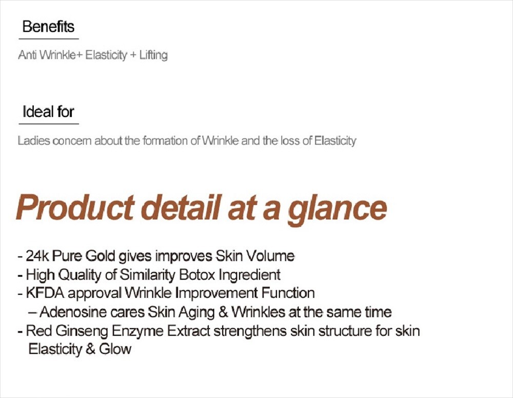 BOTONIX Repair Cream 24K Gold and 8 Peptides Lifting and Firming