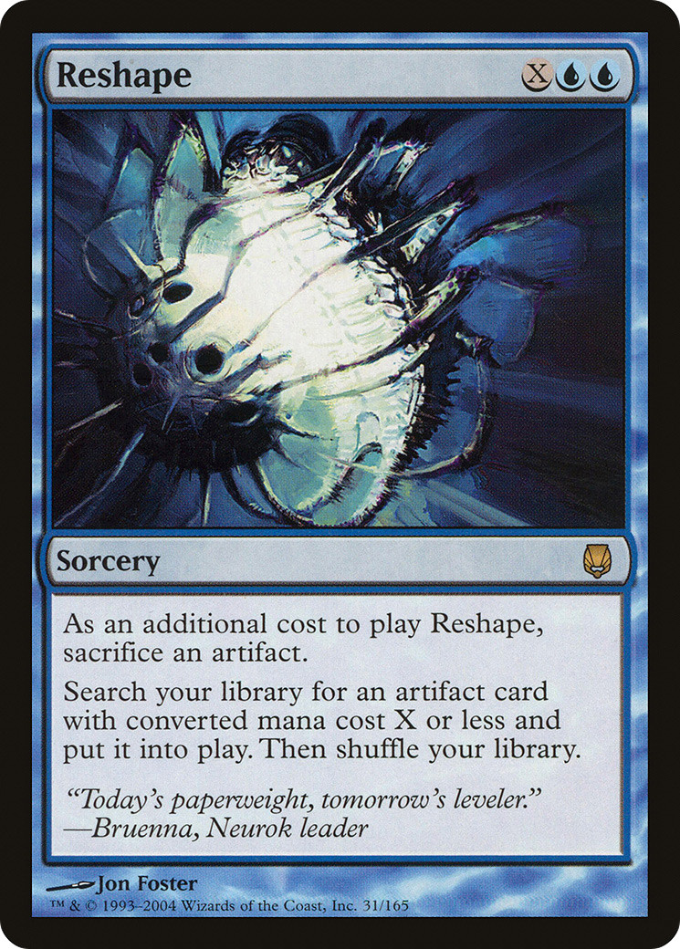 Reshape (x1) _ DarkSteel  _ MTG _ Excellent up to Near Mint _ 4RCards