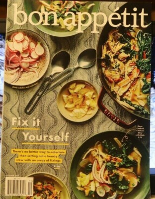Bon Appetit Magazine October 2018 ''Fix It Yourself'' Issue  Read Once