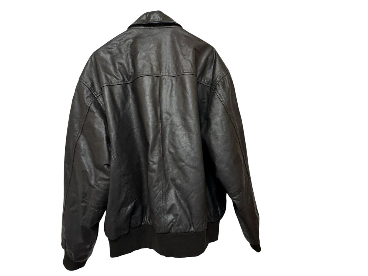 VINTAGE TYPE A-2 US ARMY AIR FORCE FLYER'S LEATHER BOMBER JACKET W