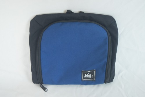 REI Canvas Toiletry Bag Kit Case Travel Camping Hiking Blue Hanging Storage