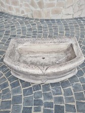 LAVANDINO LAVABO PILOZZO VASCA PER CUCINA DA ESTERNO GIARDINO IN  CEMENTO  MARMO