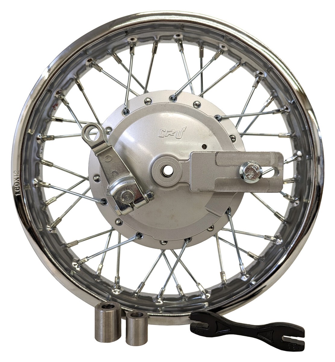 カワサキKLX110　前後　タイヤホイール Kawasaki 2017 KLX110 Supermoto Wheels: Complete Rim Set