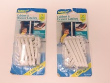 TWO Safety 1st Cabinet and Drawer Latches 7 PACK NIB  