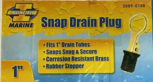 Marine Snap Drain Plug 1" Boat Drain Plug 1” BR54842 - Picture 2 of 2