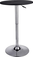 Home Gas Lift Bar 2 Seater Dining Table - Black | Adjustable Kitchen Table