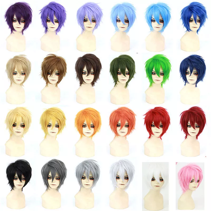 Newest Style Short Black Male Cosplay Wig For Handsome Men Popular Japanese  Costume Party Male Wigs For Cosplay  Unknown  AliExpress