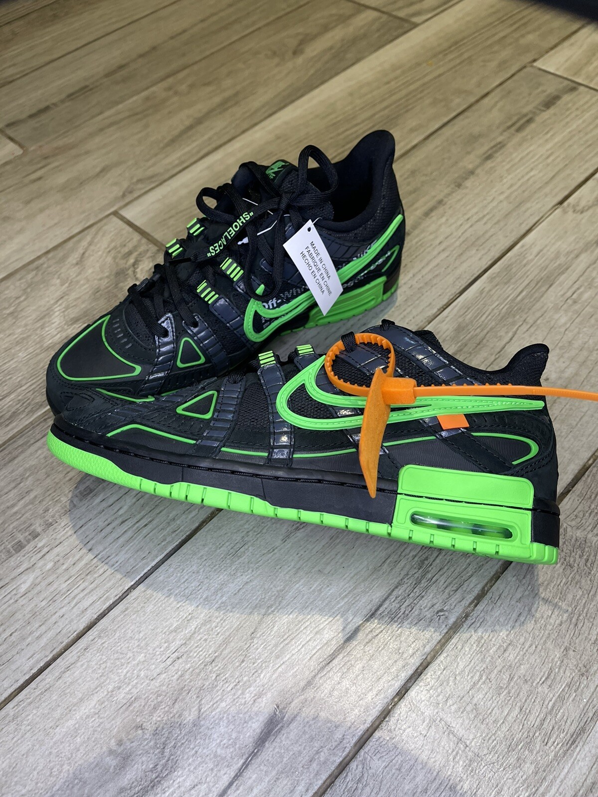 rubber dunk black green