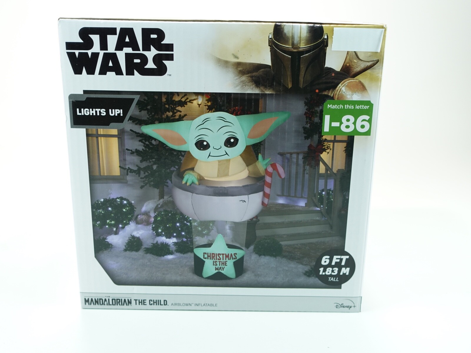 Star Wars The Child Baby Yoda Inflatable Gemmy Christmas Decoration 6ft Airblown eBay