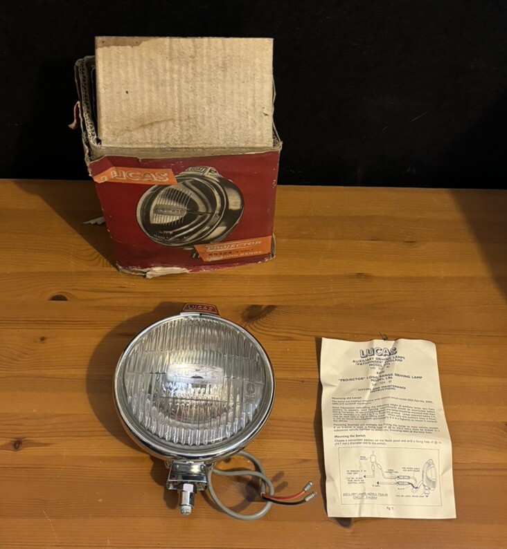 Lucas ‘Pathfinder’ Fog Lamp W/instructions Not Original Box
