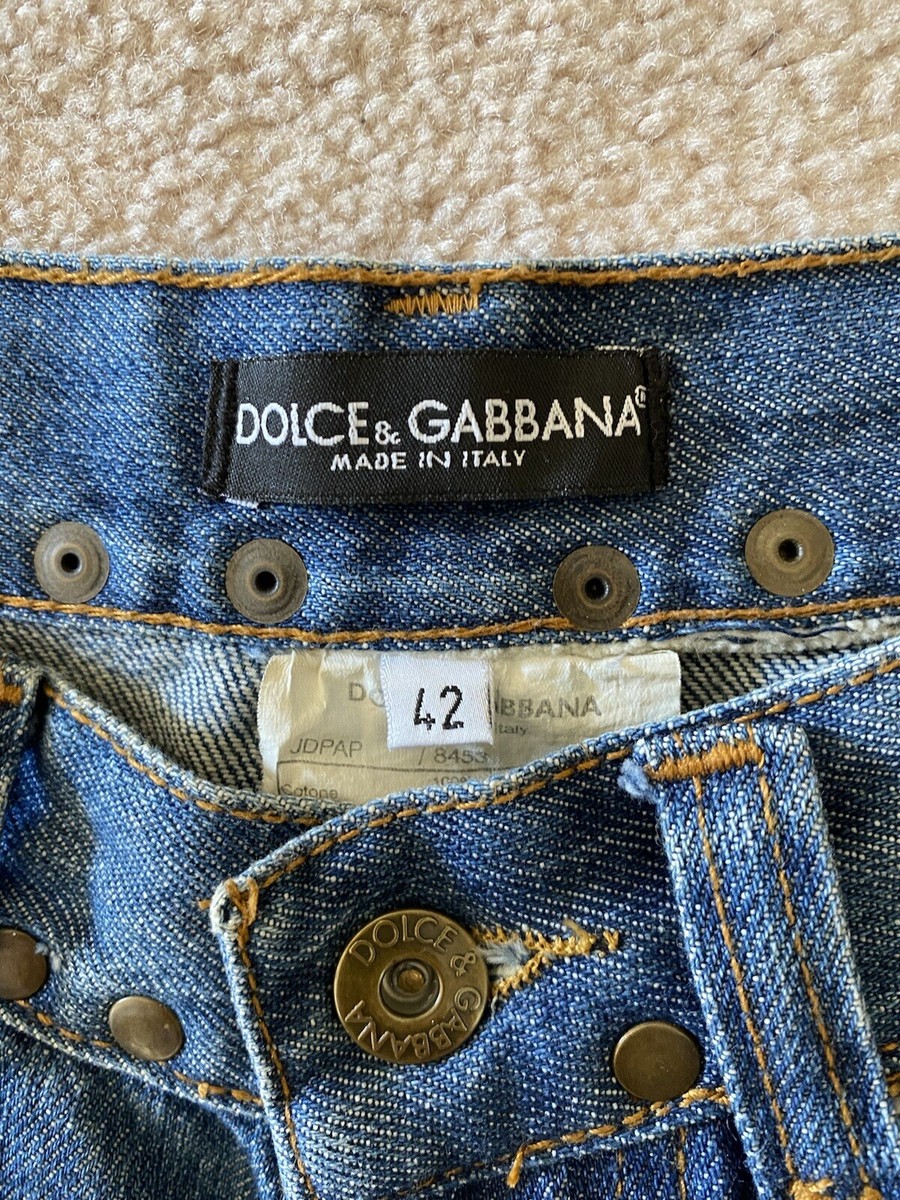 New Dolce & Gabbana Embroidered Jeans Hawaii Theme 5 Pocket New Dolce & Gabbana Embroidered Jeans Hawaii Theme 5 Pocket