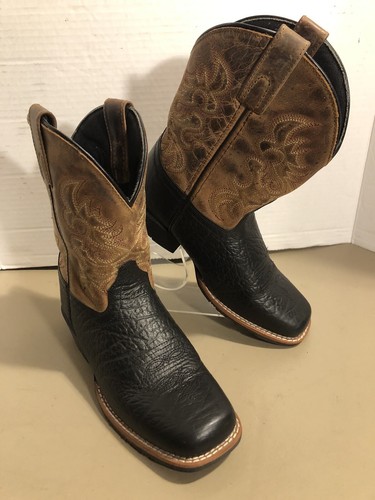 Dan Post Little River Boots Cowboy Western Brown Leather Kids Size 3D DPC2944