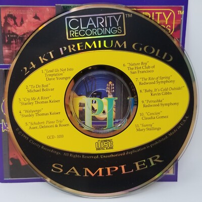 Clarity Recordings Sampler Gold CD | eBay