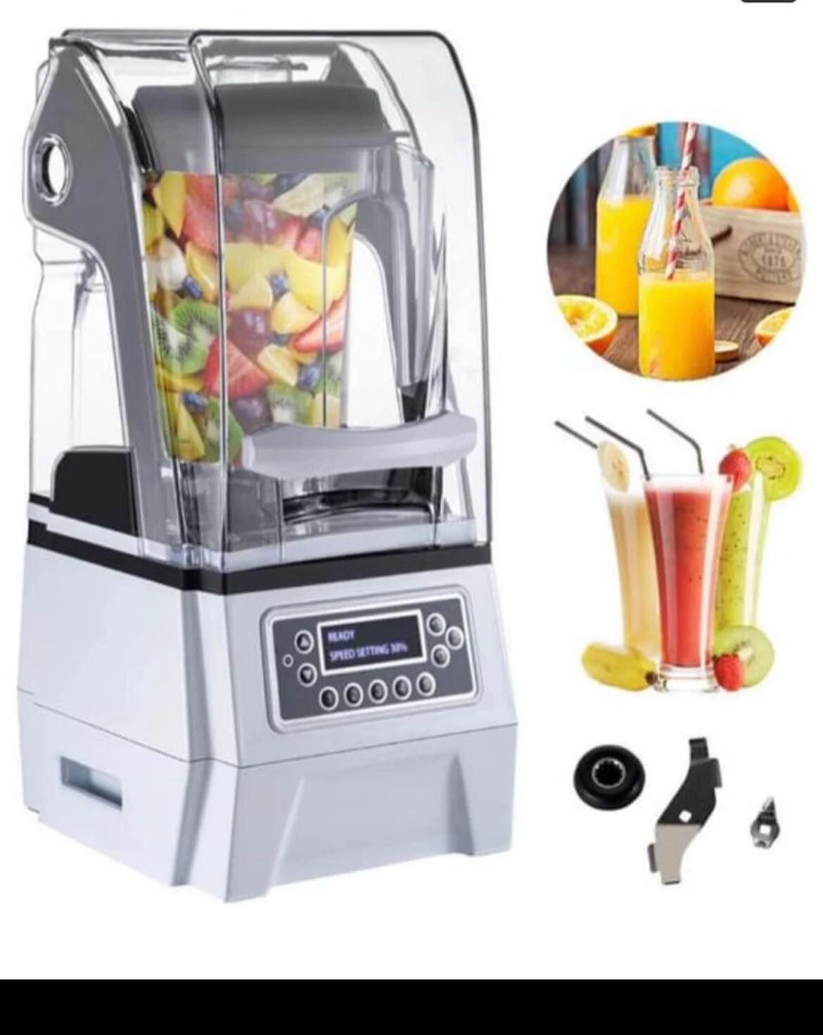 1.5L Professional Countertop Blender Smoothie Blender Fruit Juicer Mixer. New
Opens in a new window