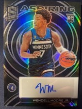 2022-23 Spectra #AA-WMJ Wendell Moore Jr RC Interstellar Aspiring Auto #67/99