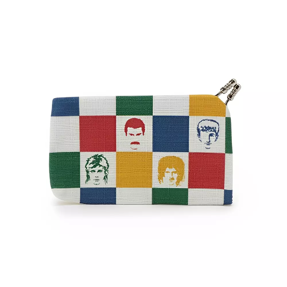 Queen Hot Space Checkered Coin Purse JAPAN LIMITED (4.72×9.25×0.78 inch)  GIFT