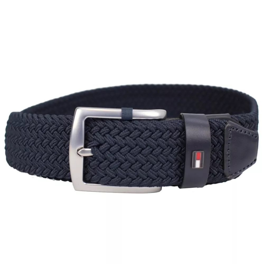 Hilfiger Braided Belt Denton Blue AM0AM10840 DW6 Blue