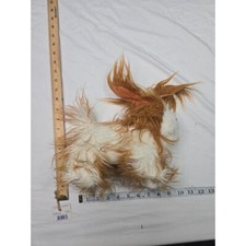 Battat Furry Brown & White Puppy Dog Plush Stuffed Toy 10"