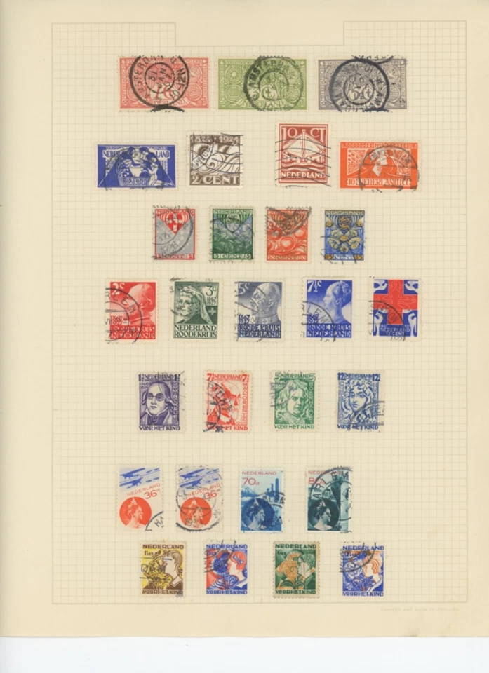 Netherlands stamp collection and Dutch used 495 stamps  duplicates cv 455 (mb33 - Image 3 of 4