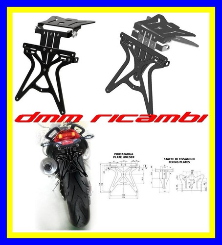 2 Portatarga Universali Per Scooter Elettrico - Compatibili Con Xiaomi M365 PRO 2, In Plastica Con Viti, Dimensioni 6,7x5,4 Cm
