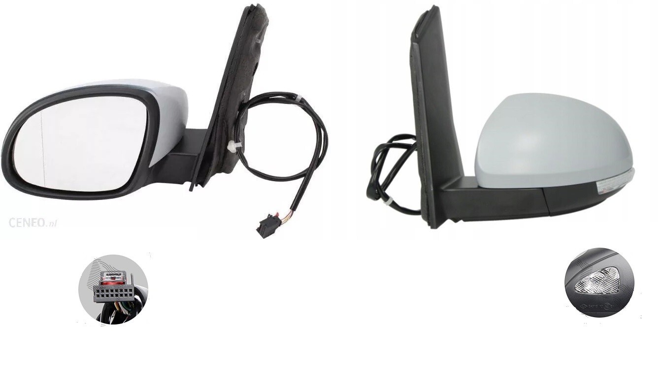 Left Exterior Mirror For VW Sharan 7N 04.2010- Electrically Foldable
