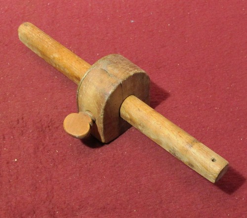 Frühe Markierungsanzeige Holz & Messing - UNMARKIERT - REPARIERT - Bild 3 von 4