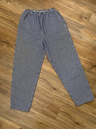 VINTAGE 70s FANCY PROPS STRIPED CONDUCTOR PANTS  PETITE USA MADE SZ 10P