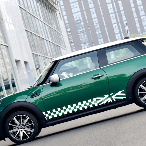 2pcs Car Side Door Decal Stickers Trim For Mini Cooper F54 F55 F60 R55 R56 R60 - Picture 7 of 16