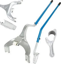 BLACKHORSE-RACING 17.5" to 24.5" Tire Changer Mount Demount Removal Tool Blue