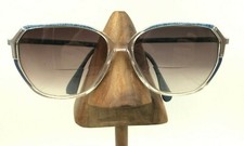 Vintage Silhouette SPX M1749 Blue Silver Oval Sunglasses FRAMES ONLY