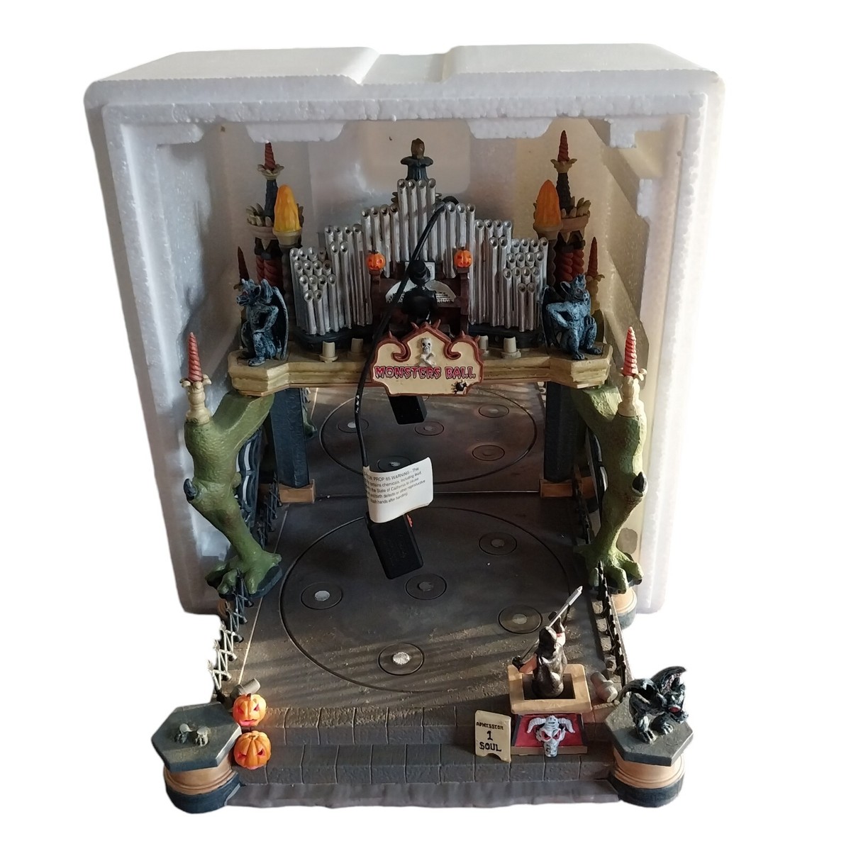 2005 Lemax Spooky Town Halloween MONSTER BALL Animated Music