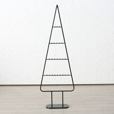 XL Metall Tannen Baum schwarz - 156 cm - Weihnachten Deko Ständer f. Zierschmuck