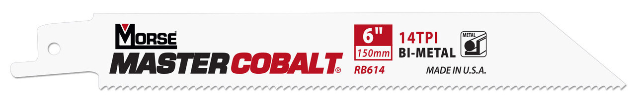 M.K. Morse RB95014T25 9" x 1" x .050" Master Cobalt Bi-Metal Reciprocating Blade