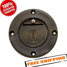 T-H Marine SA-1-DP Black Flush Mount Scupper Valve Assembly