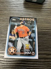 2024 Series 1 Base #77 Yainer Díaz Houston Astros Gold Cup Baseball Card