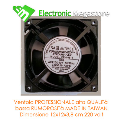 Ventilatore Di Raffreddamento Assiale Efficiente A 24 V Di Corrente