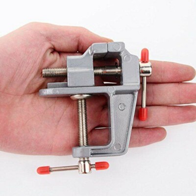 Mini Bench Schraubstock Table Swivel Lock Clamp Vice Aluminum Alloy Craft Hobby