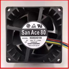 Sanyo 9G0824G105 8038 DC24V 0.56A 8CM 4-Wire Silent Cooling Fan