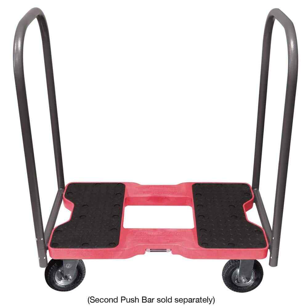 1500 lbs. Capacity All-Terrain Professional E-Track Push Cart Dollyin Red