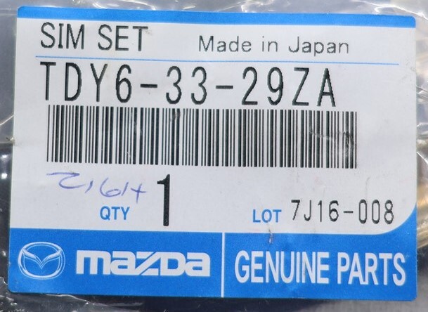 NEW OEM Mazda Front Disc Brake Anti-Rattle Clip Set TDY63329ZA CX