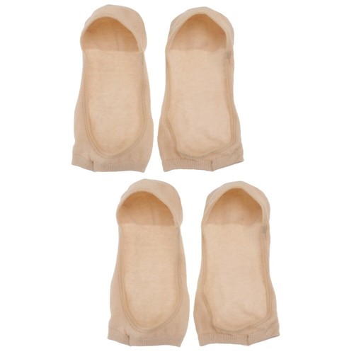 2 Pairs Sandal Socks Cotton Shoe Backless Toe Miss