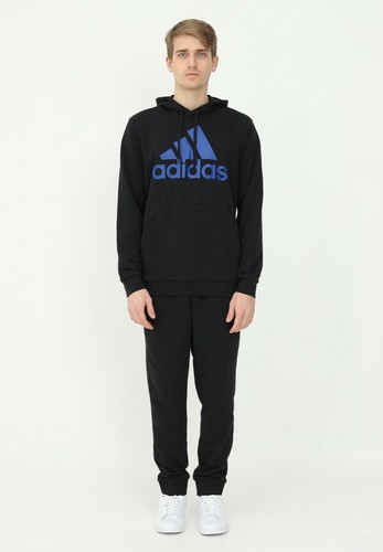 ADIDAS TUTA UOMO COTONE GARZATO art. HE1835 mod. M BIG LOGO FT HOODED  TRACKSUIT | eBay