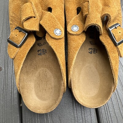 Stussy x Birkenstock FW21 Boston Clog Caramel Size 43 US M10