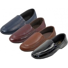 Men's Soft Vinyl House Slippers Shoes Sizes 7-12 New
