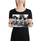 Vintage Harley Motorcycle PHOTO 1943 Military Police News Bulletin #947